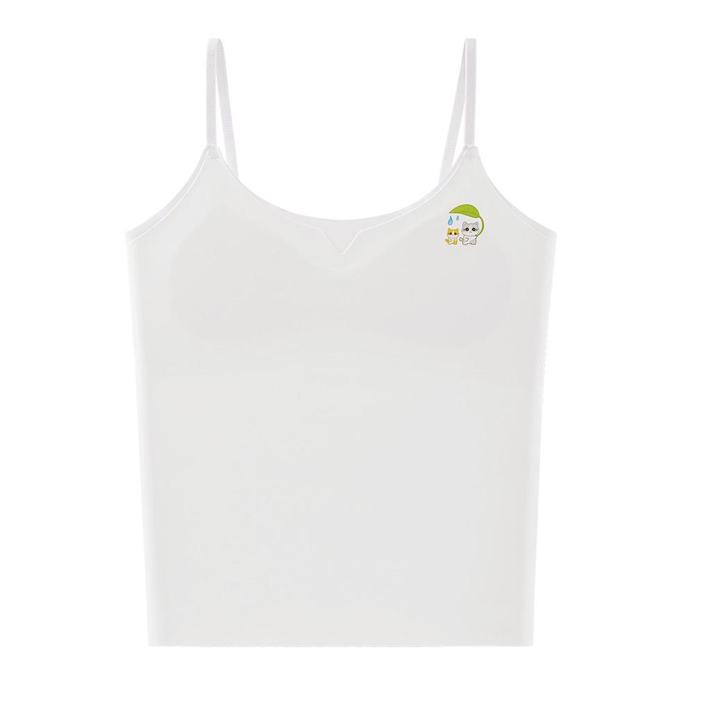 Stage 1 Girls' Anti-Nipple Vest - Fixed Cup, Long Strap