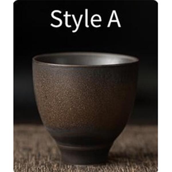 80ml Ceramic Tea Cup Japanese Style Ancient Style Kung Fu Tea Set
