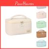 Fashionable Cake Makeup Bag Pu Portable Toiletry Cosmetic Storage Bag Travel Skincare Organizer