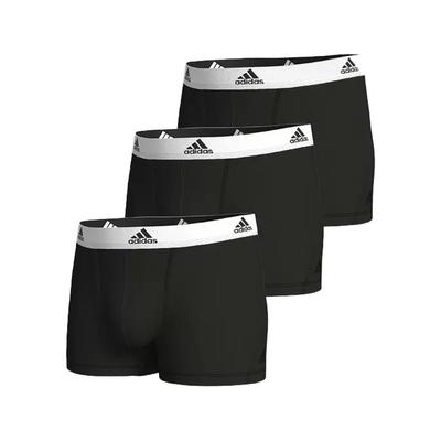 Mid-Rise Simple Casual Sports Boxer Briefs 3-Pack Men Underwear Black White 4A1M02-006