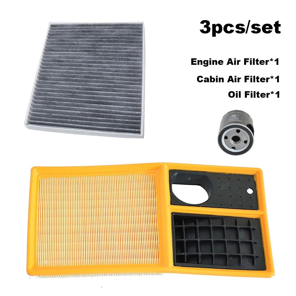 Filter Set For VW POLO V 6R1 2009 SEAT IBIZA 6J SKODA FABIA 542 545 1400cc Engine Interior Cabin Air Oil Filter Kit Accessories