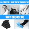 100Pcs Disposable Shoe Covers Dustproof Breathable Booties Boot Covers Slip Resistant Overshoes for Outdoor Indoor Use