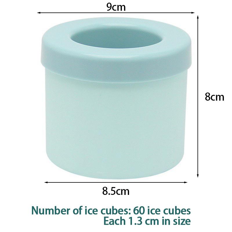 Silikon-Eisformen Mehrfach wiederverwendbare Eiswürfel-Formen Gitter Große Eiswürfelform Silikon-Kühler