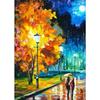 Classic Leonid Afremov Abstract Artwork Rainy Night Couple Landscape Poster Canvas Painting Wall Art Pictures Home Room Decor