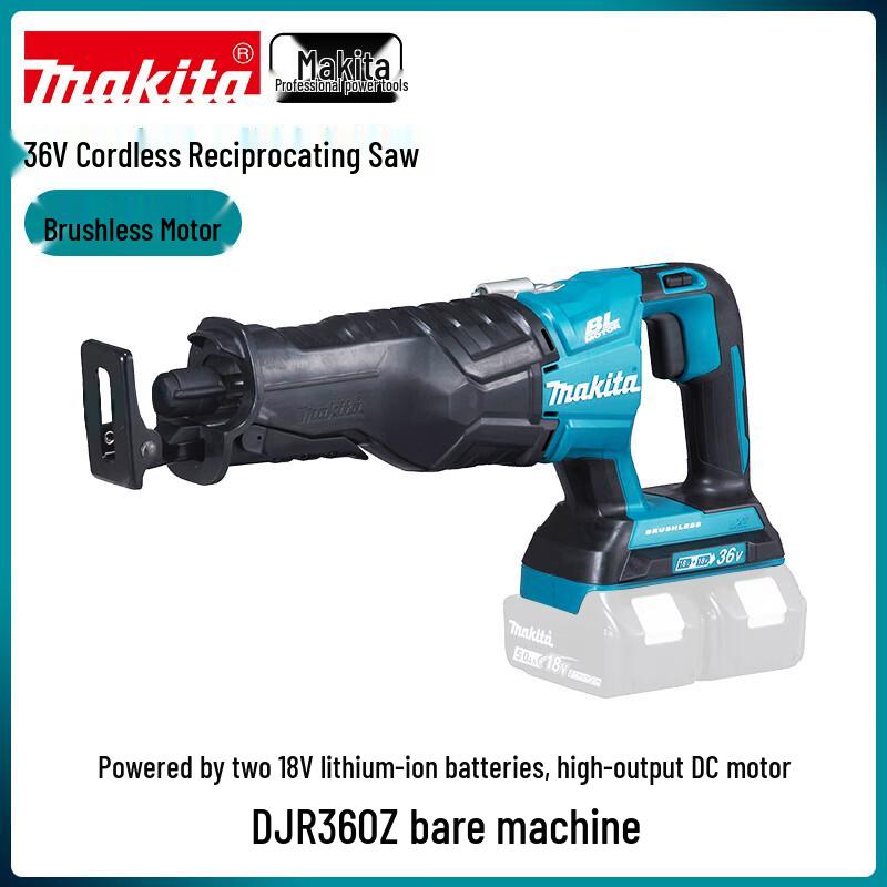 

Makita DJR360 36V Brushless Cordless Reciprocating Saw CN plug (adapter included)