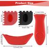 5 Pcs Cast Iron Handle Cover, Silicone Handles for Cast Iron Skillet Pot Handle Covers Handles Sleeve for Pots Reble Heat Protection Fry Pan Milk