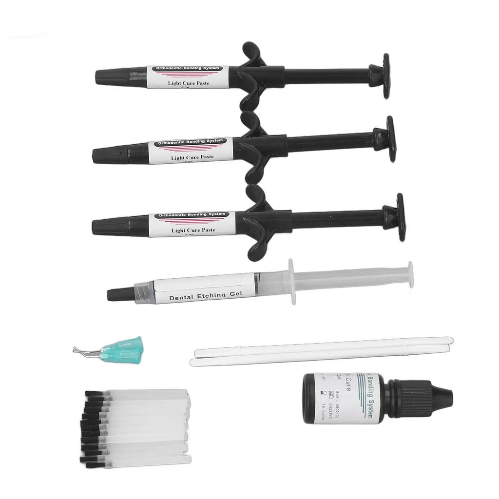 Dentalkleber-Aushärtungsspritze, hohe Bindungsstärke, kieferorthopädisches Dental-Bonding, lichtgehärtetes Kit, Schwarz