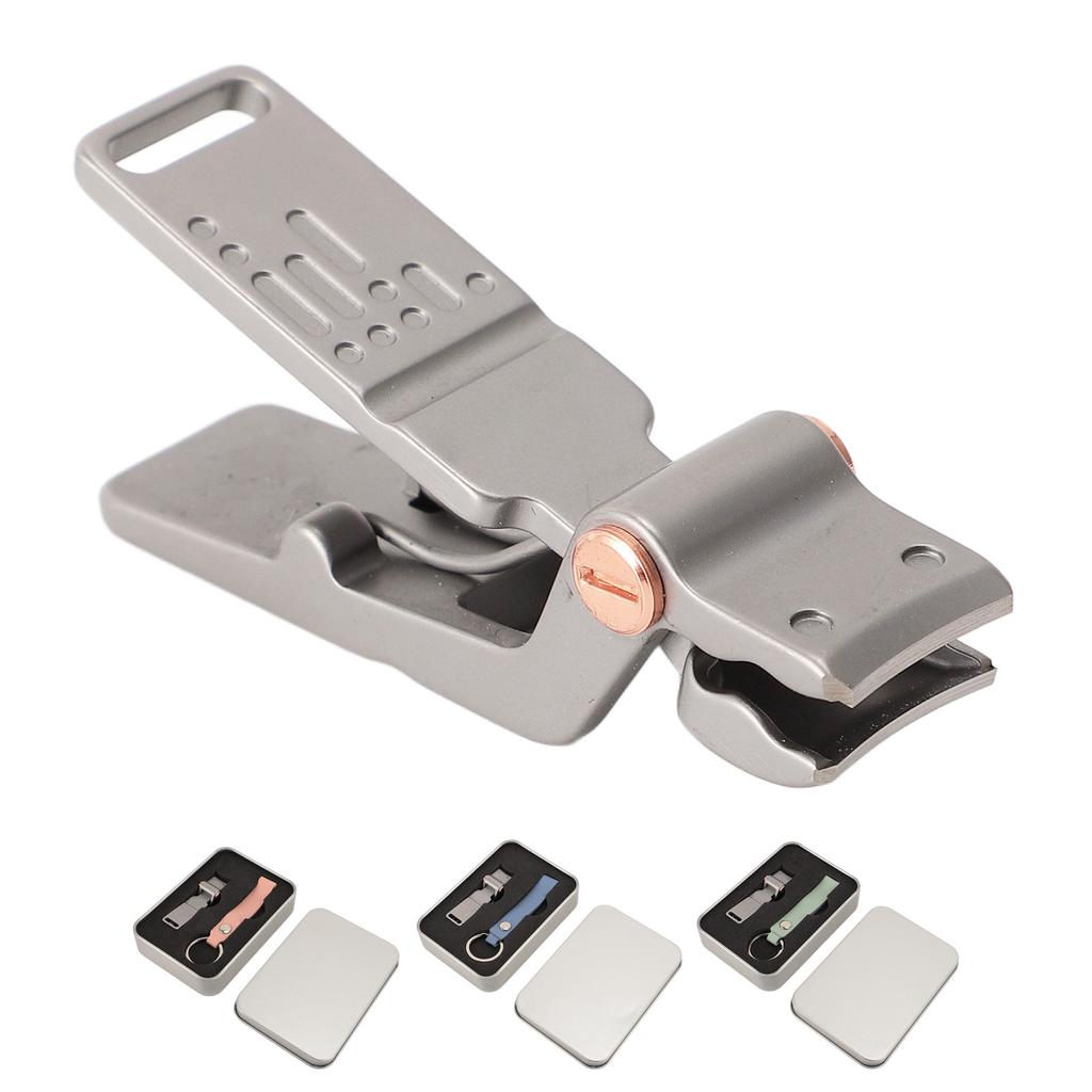 Portable Nail Clipper with Keychain Large Open Stainless Steel Nail Clipper for Fingernail Toenails