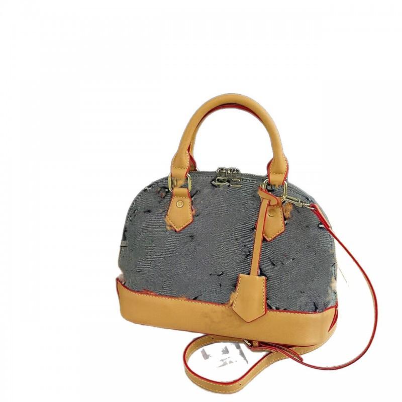 2026 Stilvolle Muschel-Handtasche Damen PU-Leder Umhängetasche Kleine Größe Retro-Design Mit Reißverschluss