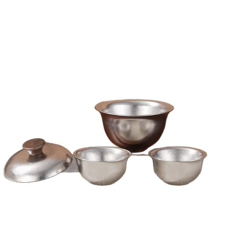 Portable Pure Titanium Tea Set Gongfu Ceremony Gift Box Premium Modern Chinese Style