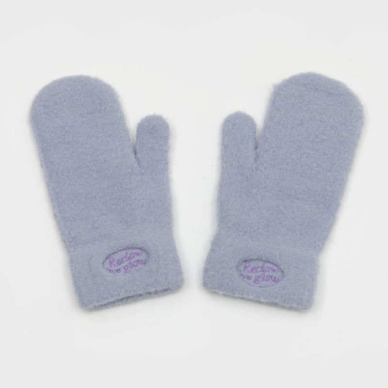 RECLOW FLUFFY LOGO GLOVE PURPLE