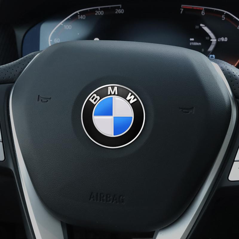 Car Steering Wheel Center logo Sticker interior modification For BMW E36 E46 E53 E90 E60 E61 E93 E87 X1 X3 XLRNT1