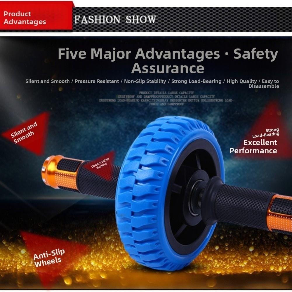 Ergonomic Grip Ab Roller Wheel Strong Load Bearing Abdominal Exercise Wheel  Beginners