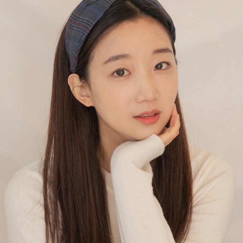 

GETMEBLING Check Basic Hairband BLUE (H151-bl)