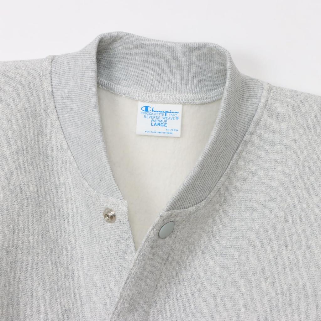 Champion Long Sleeve Crew Neck Cotton Fleece Embroidered REVERSE Snap Silver Men's Sweatshirt, 11.5oz USA, Lining, One-Point Logo, WEAVE® Sweatshirt,