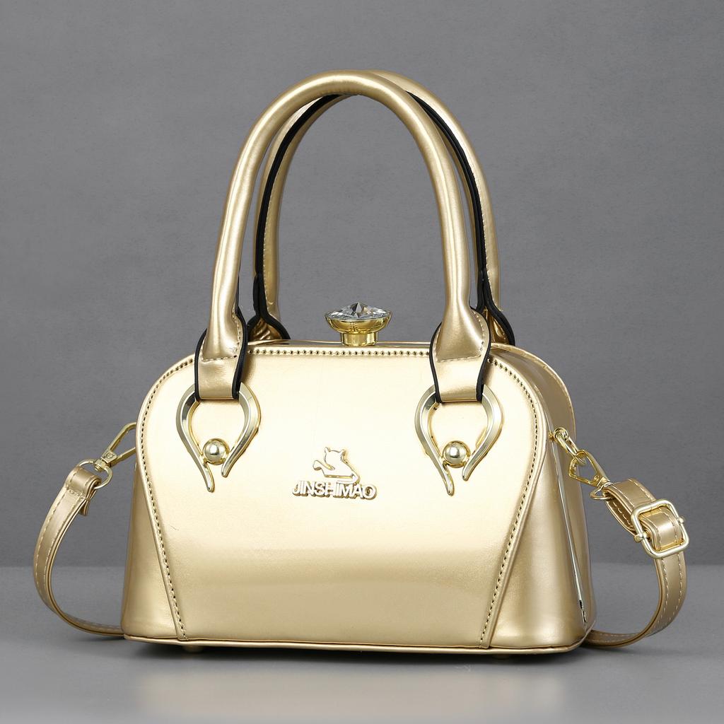 Women's Bag Bright Leather Mirror Handbag Shoulder Bag Fashionable Atmosphere Women's Bag Dinner Bag