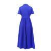 Women's Casual Elegant Slim A-line Dress - Short-Sleeved, Lapel Design