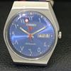 JAPAN VINTAGE SEIKO 5 AUTOMATIK 6319A HERREN ARABISCHES BLAUES ZIFFERBLATT UHR a701418-5