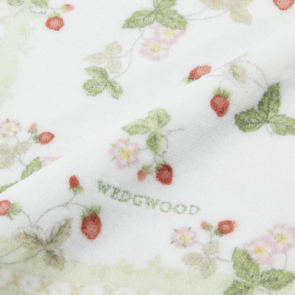 Nishikawa Imabari Towel Green Handkerchief Towel Wedgwood Wild Strawberry Cotton Made in Japan TT47605631G 100%