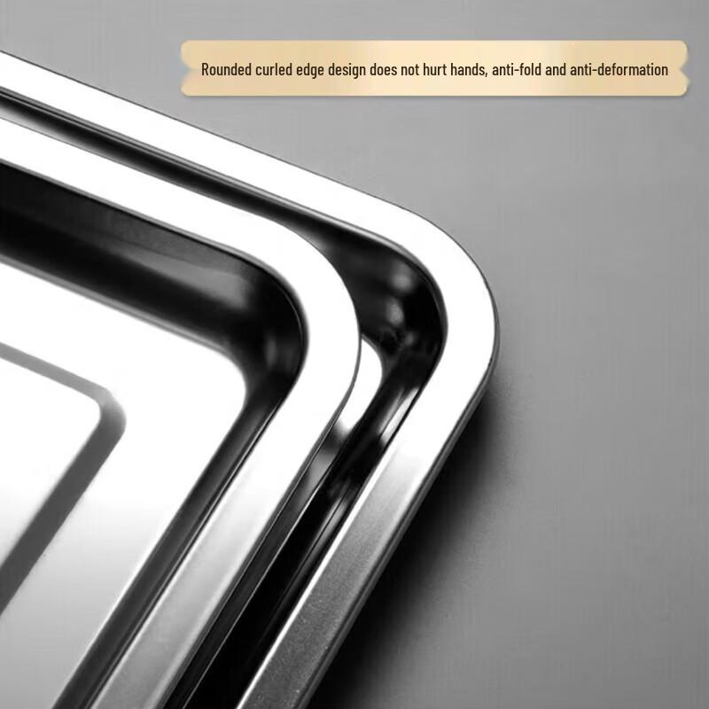 Stainless Steel Rectangular Serving Tray