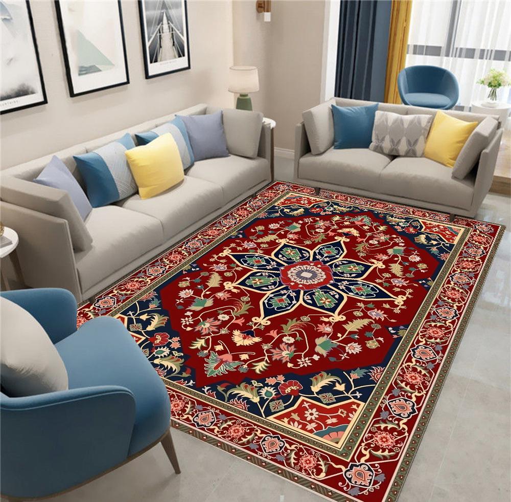 

Ретро Этнические Ковры Турецкий Персидский Ковер для Гостиной Прикроватный Спальня Винтажный Полиэстер Коврик для Пола Входной Дверной Коврик Ковер 40x60cm