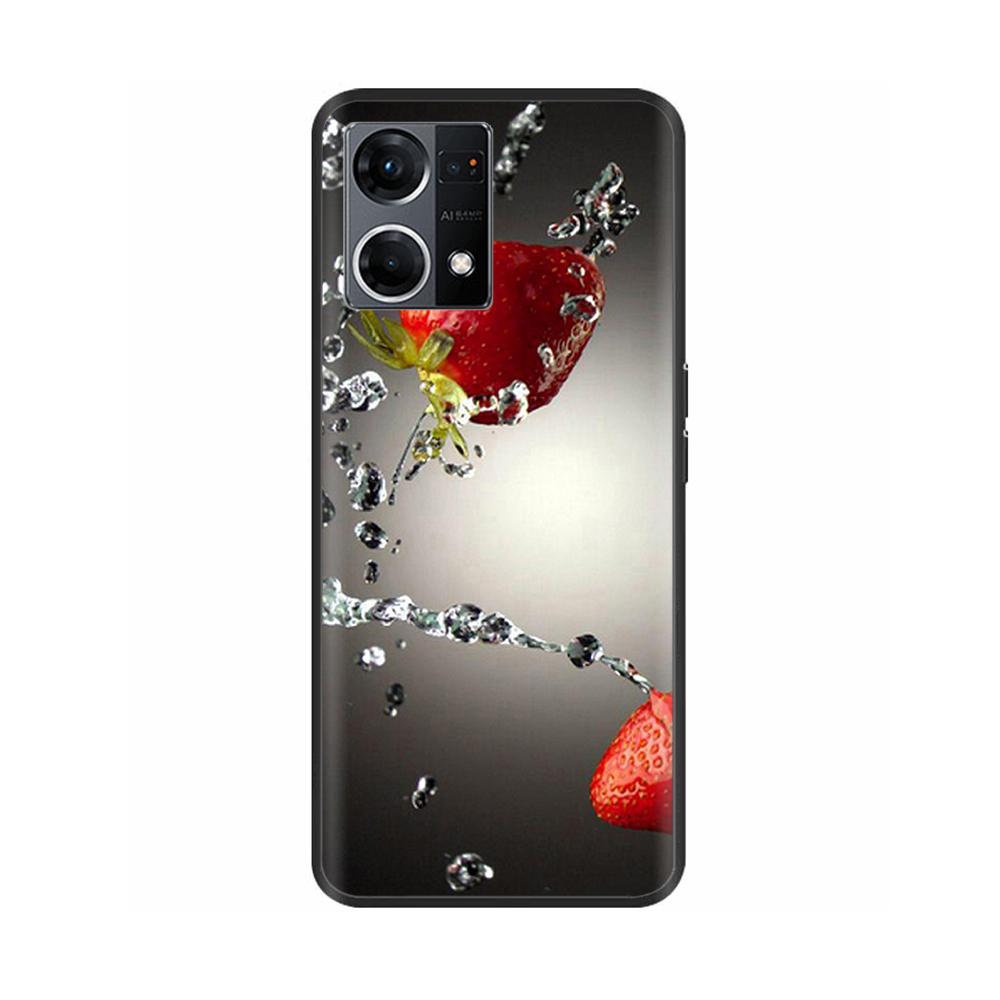 Hülle für Oppo Reno7 4G Hülle Reno7 Silikon Weich Stoßfest TPU Rückseiten für OPPO F21 Pro Reno 7 4G Hülle Schwarze Bumper Fundas