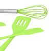 Cooking Spatula Set Silicone Baking Scraper Heat Resistant   Kitchen Utensil(Pink )