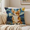 Catoon Starry Sky Dog Cushion Cover Pillowcase Antidustmite living Room Sofa Decor Cushion Room