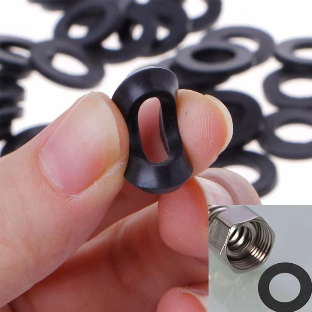 350PCS Waterproof Flat Washers Black Rubber Gaskets Gaskets Set Washers Kit  Faucet Repair