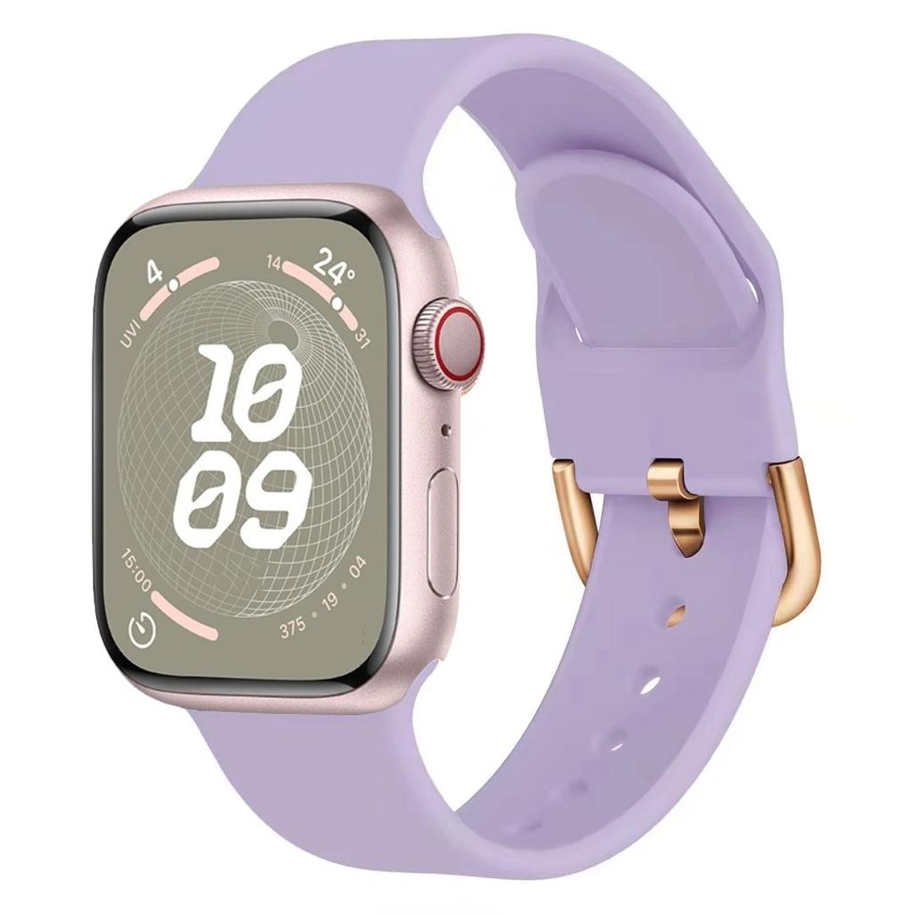 Silicone Strap For Apple Watch Band 11 10 9 8 7 46mm 42mm 45mm 41mm Ultra 3 49mm Sports Bracelet iWatch 6 5 4 SE 44mm 40mm Belt