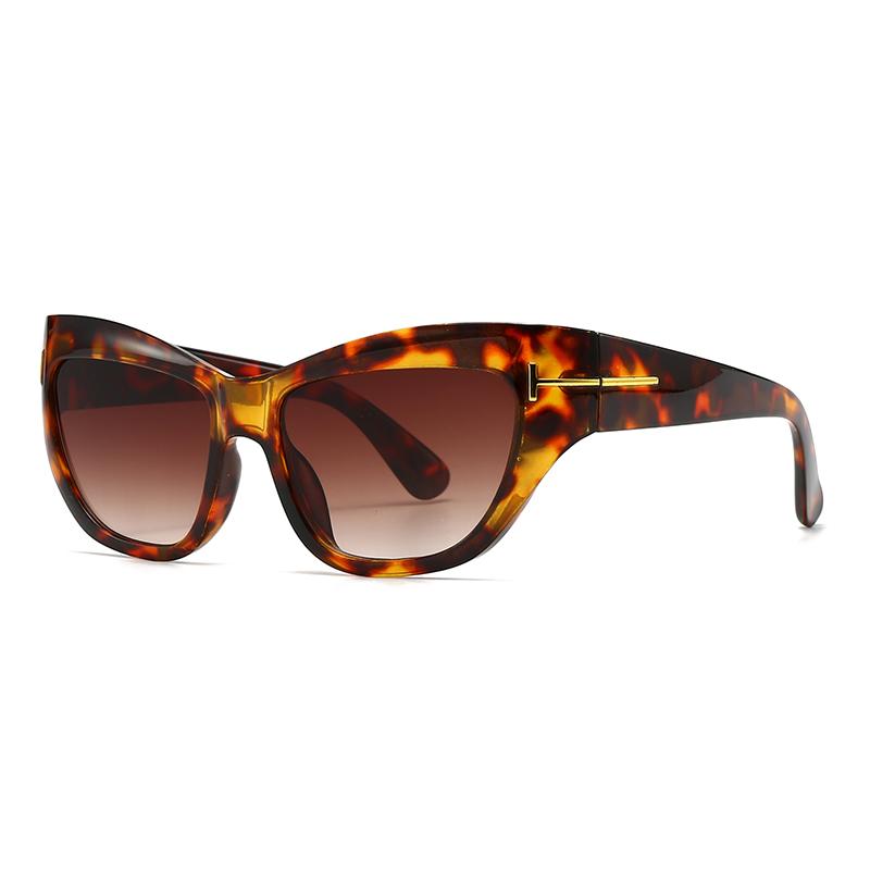 Foreign Trade  Modern Cat-Eye Sunglasses European And American Street Photography Ins Popular Model Square Sunglasses