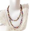 Bohemian Holiday Purple Coffee Shell Necklace Jewelry