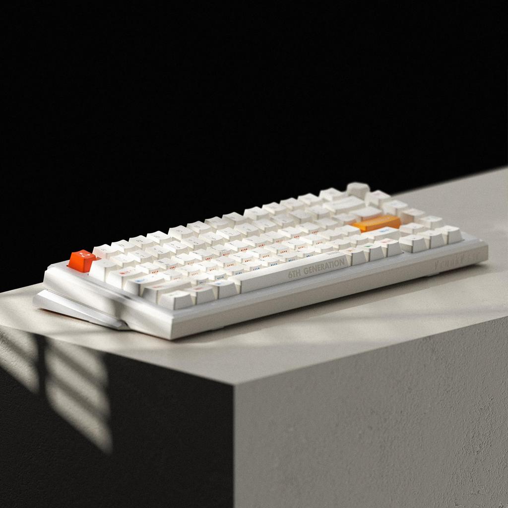 DrunkDeer A75 Ultra Rapid Trigger eSports Gaming Keyboard with Magnetic Switches Adjustable Actuation RT Plus RT Match 8K White Qian Switch Keyboard,