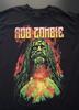Licensed Rob Zombie Portrait 100% Cotton T-shirt Mens Tees Top, Black, Size: XL