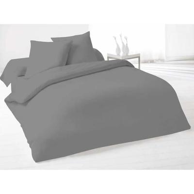 Duvet Cover - 1 Person - 140x200 Cm - 100% Cotton - Grey - Classic Style