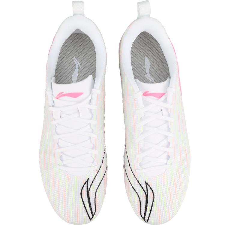 Li Ning Kids PU Fashion Versatile Football Shoes Kids Football Shoes Pink YKGU024-5