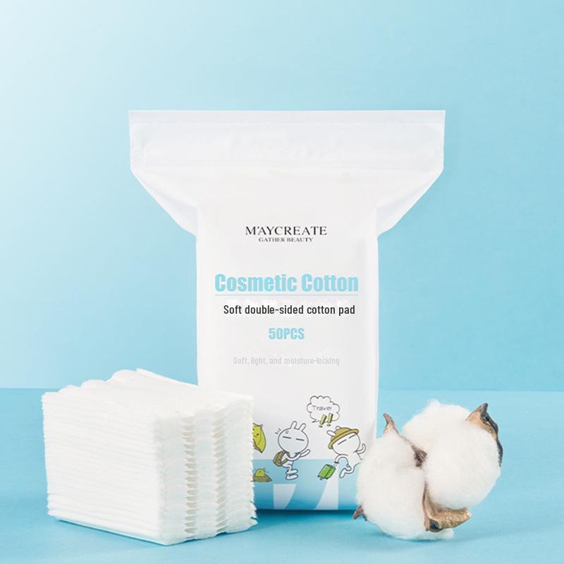 Jianmei Chuangyan Double-Sided Soft Cosmetic Cotton Pads - 50 Thickened Pieces for Effective Cleansing