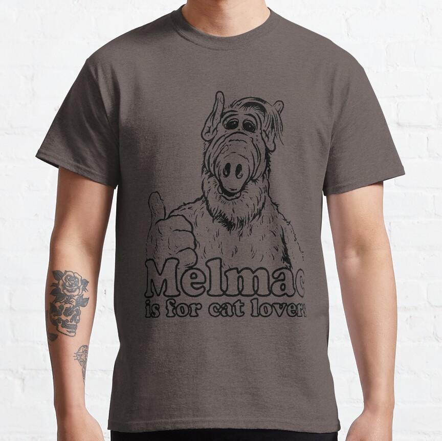 Alien pet allfy Melmac is for cat lovers ALF 80s Cartoon graphic t shirt Retro Style TV Show Unisex t shirt Adult all size S-6XL S