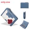Ladies Short Wallet With Geometric Pattern Pu Material For Daily Use And Card Storage