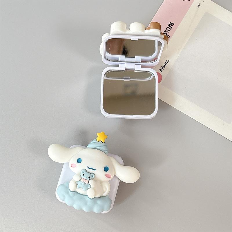 Cute Cartoon Niche Mobile Phone Airbag Bracket Wind Makeup Mirror Paste Ring Girl Heart Cute