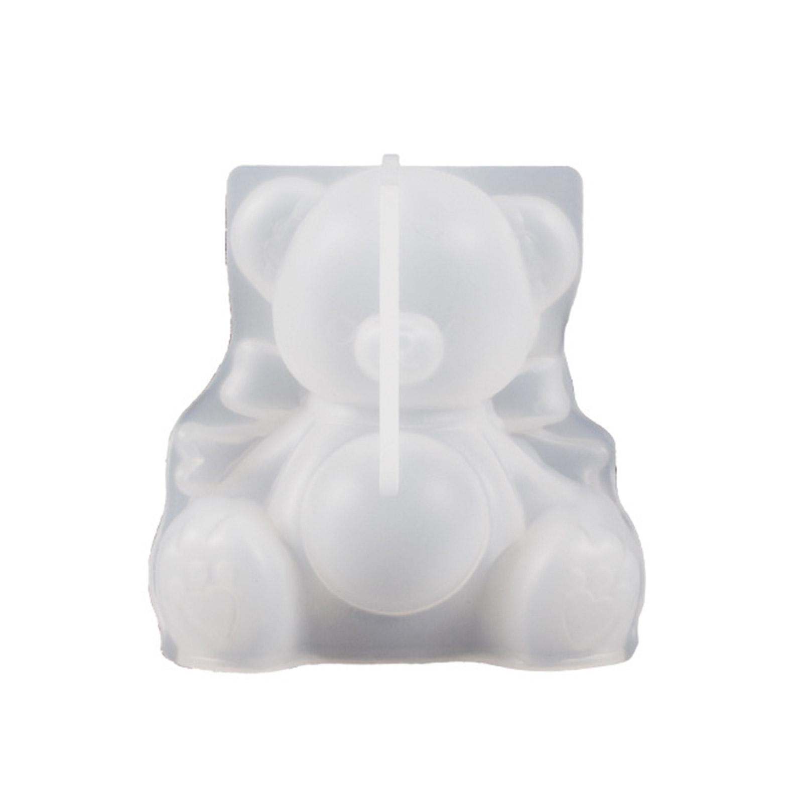 Durable Silicone Molds Reusable Bear Shaped Candle Mold Silicone Soap Mould Perfect for Handmade Craft and Holiday Decor 1