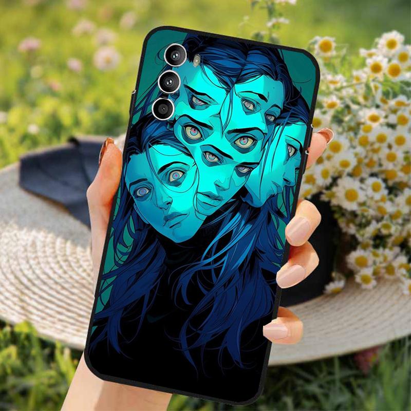 Phone Case For Xiaomi Poco C71 15T 14T Pro Redmi Note 15 14 14 13 Pro Redmi A5 15C 13C Trippy Blue Alien Eyes