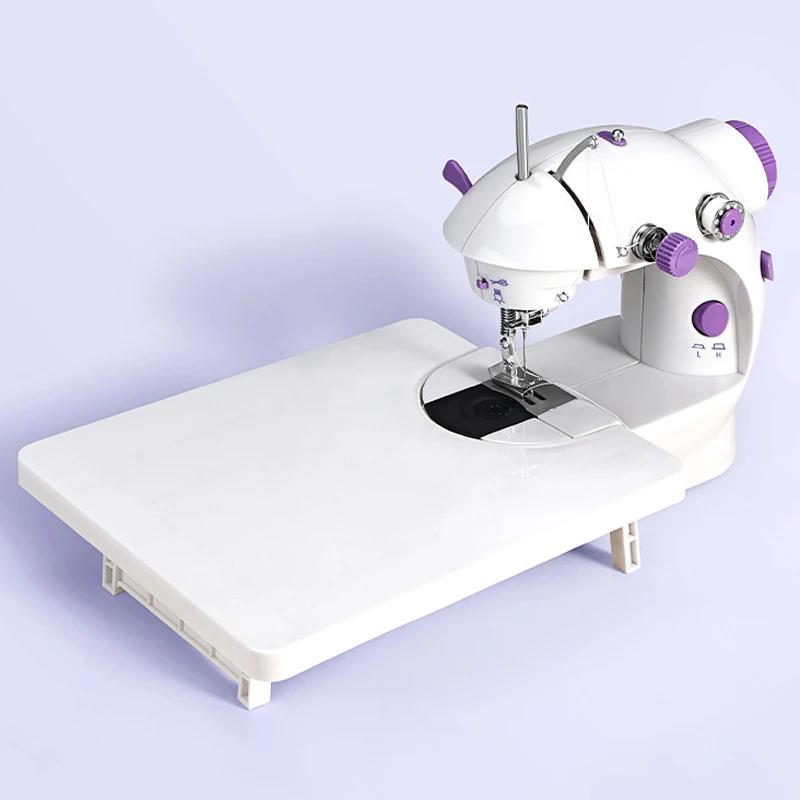 1pcs electric sewing machine Mini portable home beginners ladies dedicated nightlight footpedal straight hand table two thread k