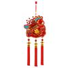 Red Gourd Chinese New Year Ornament with Tassels FU Character Wall Hanging Decor God of Wealth Decor Year of The Horse
