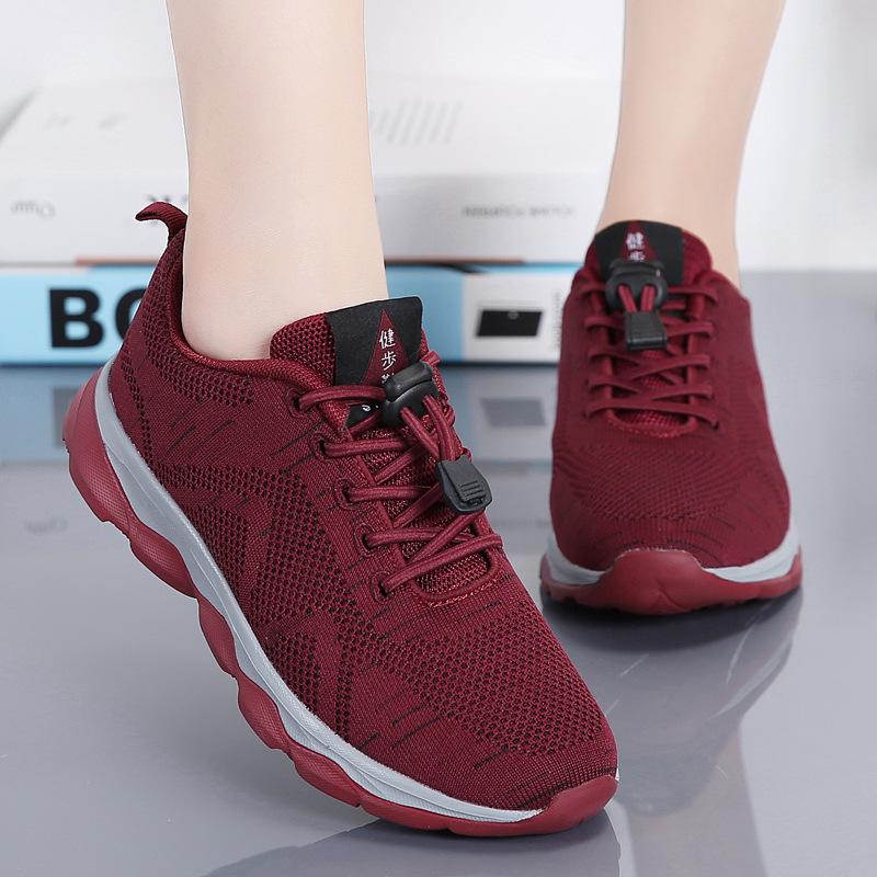 Summer Women Shoes New Non Slip Mother Shoes Lightweight Sports Casual Shoes Soft Sole Elderly Walking Shoes Zapatos De Mujer