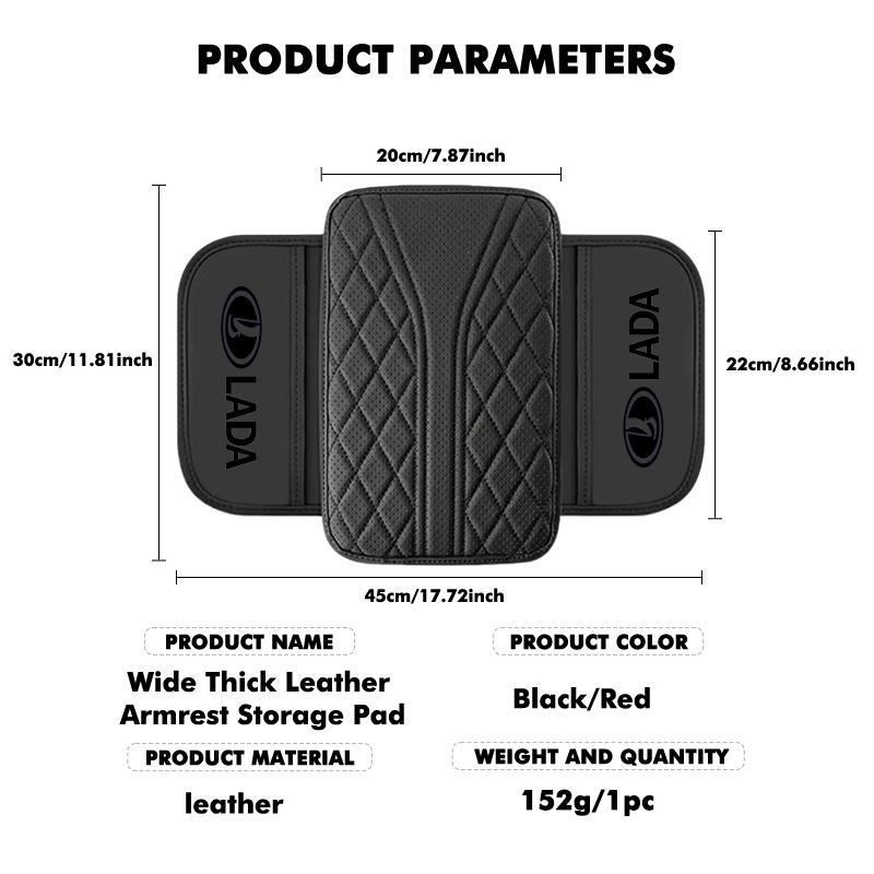 Car Armrest Side Storage Cover Leather Organization Box Mat For Lada Largus Priora Vesta Niva Samara Kalina 4x4 Urban Granta SS10