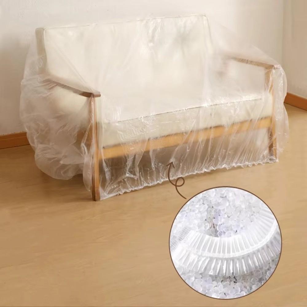 Transparent Disposable Dust Covers Elastic Waterproof Dust-proof Cover All Wrapped Drawstring Dustproof Film