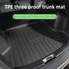 TPE Car Trunk Mat For Polestar 4 Accessories 2023 2024 2025 Auto Anti-dirty Waterproof Rubber Liner Pad Cargo Cover Carpet Tools