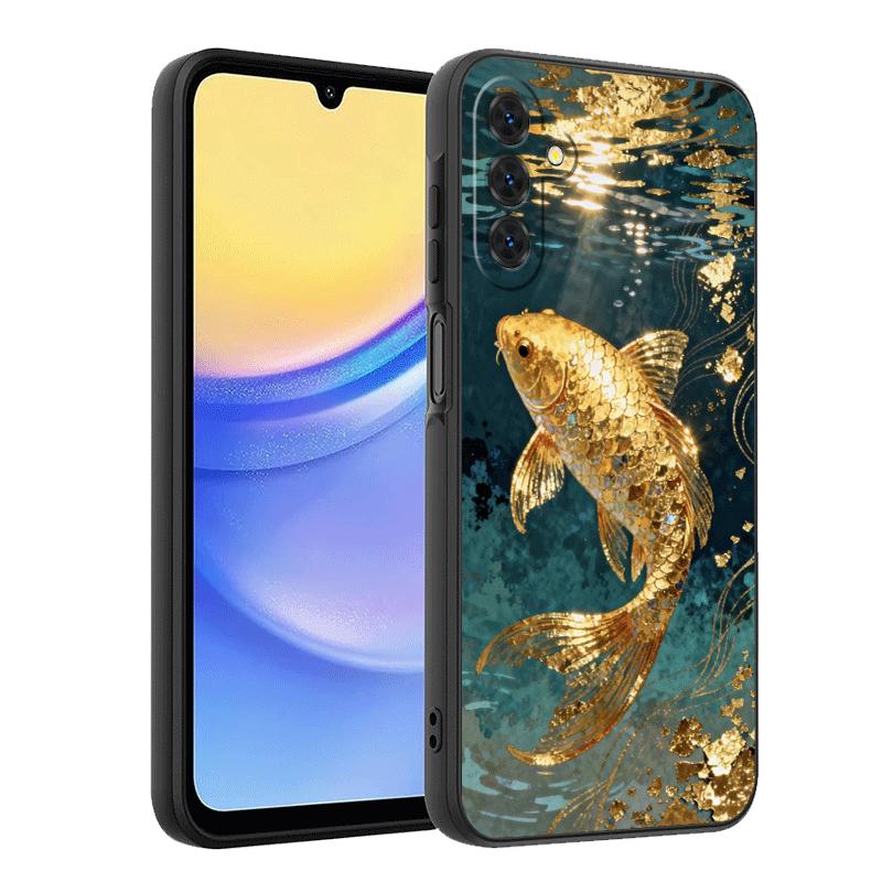 Golden Carp Lucky Koi Soft Phone Case for Samsung A17 A37 A57 A16 A26 A36 A56 A15 A25 A35 A55 A14 A24 A34 A54 A13 A23 A33 A53 A5
