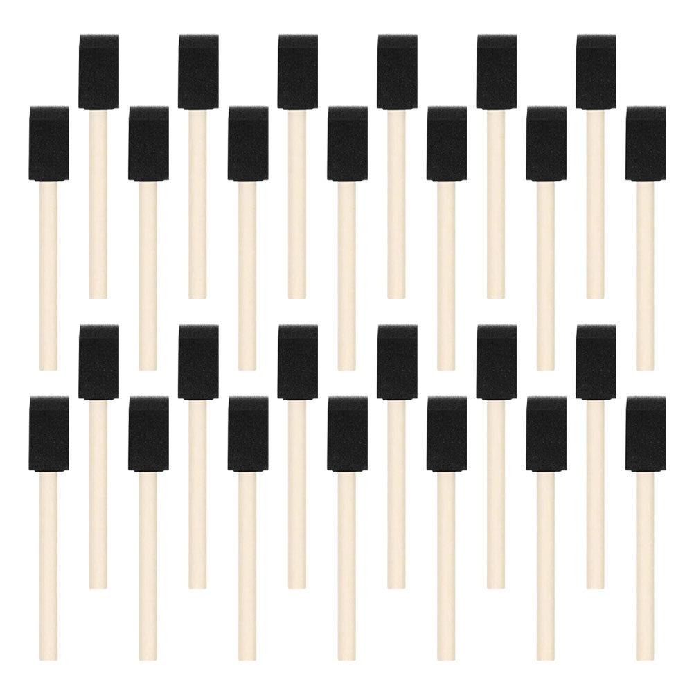 40Pcs Foam Paint Brush Wooden Handle Sponge Painting Tools for DIY Crafts Painting Supplies for Painters Foams Paint